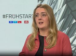 Bild: Katharina Dröge im Frühstart: 