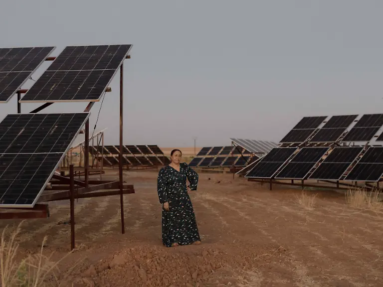 I-arrived-here-a-year-ago-I-had-many-problems-in-my-life-I-lived-with-my-husband-in-Heseke-The-comrades-suggested-I-come-here-and-I-decided-to-The-relationships-among-women-are-beautiful-I-love-everything-here-I-hope-to-be-reborn-here-with-a-clear-mind-and-to-live-in-peace-here-it-s-possible-Amal-in-Jinwar-an-eco-feminist-village-founded-during-the-Syrian-war-as-a-refuge-for-women-The-village-powered-in-part-by-solar-energy-was-built-collectively-and-inaugurated-in-2018