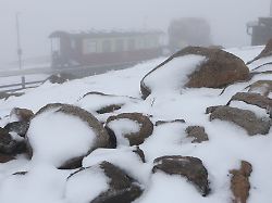 Sachsen-Anhalt: Auf dem Brocken schneit es