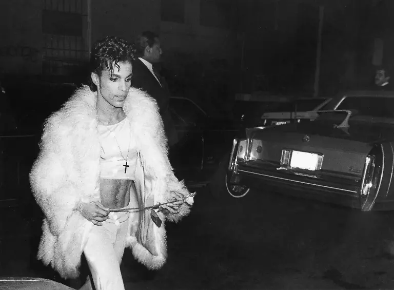 Musician-Prince-enroute-to-the-Palladium-after-his-sold-out-performance-at-Madison-Square-Garden-in-New-York-City-New-York-United-States-circa-1980s