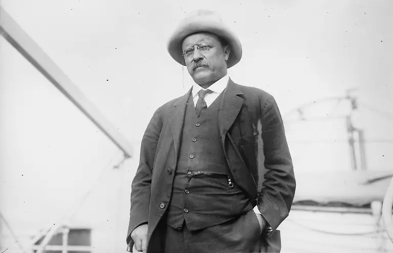 RECORD-DATE-NOT-STATED-Col-Theo-Roosevelt-1915-Shows-former-President-Theodore-Roosevelt-on-the-deck-of-the-steamship-Aidan-in-New-York-harbor-after-his-expedition-to-South-America