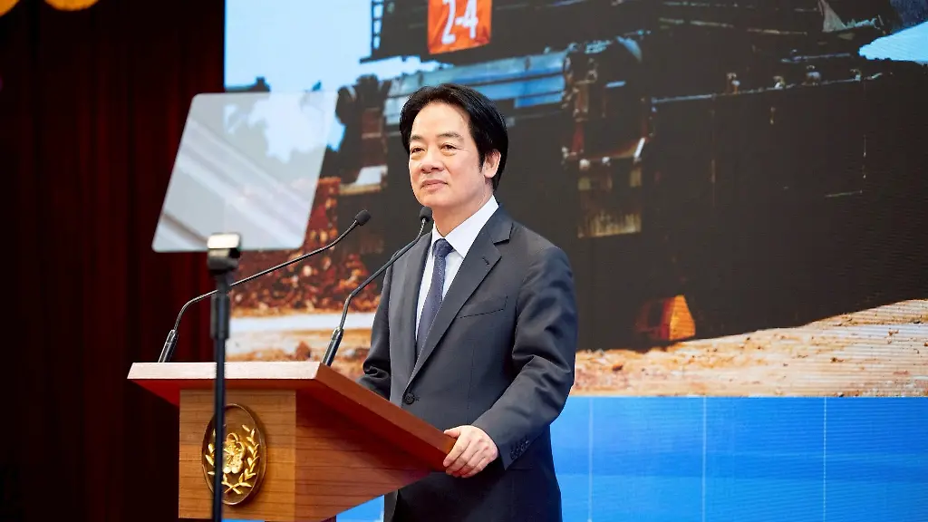 TAIPEI-TAIWAN-FEBRUARY-11-EDITORIAL-USE-ONLY-MANDATORY-CREDIT-TAIWAN-PRESIDENTIAL-OFFICE-HANDOUT-NO-MARKETING-NO-ADVERTISING-CAMPAIGNS-DISTRIBUTED-AS-A-SERVICE-TO-CLIENTS-Taiwanese-President-Lai-Ching-te-William-Lai-speaks-during-a-press-conference-in-Taipei-Taiwan-on-February-11-2026-The-press-conference-named-National-Security-Cannot-Wait-Support-for-Special-Regulations-on-Defense-Procurement-is-held-to-address-national-security-concerns-United-States-arms-sales-and-the-stagnated-passage-of-a-defense-bill-at-the-self-governing-island-s-legislature