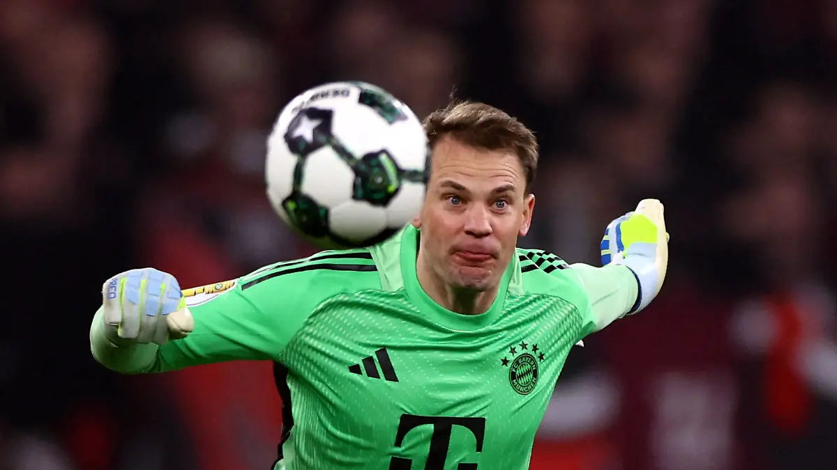 Soccer-Football-DFB-Cup-Semi-Final-Bayer-Leverkusen-v-Bayern-Munich-BayArena-Leverkusen-Germany-April-22-2026-Bayern-Munich-s-Manuel-Neuer-in-action-REUTERS-Thilo-Schmuelgen-DFB-REGULATIONS-PROHIBIT-ANY-USE-OF-PHOTOGRAPHS-AS-IMAGE-SEQUENCES-AND-OR-QUASI-VIDEO