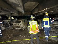 Hessen: Mehr als 800.000 Euro Schaden bei Brand in Parkhaus