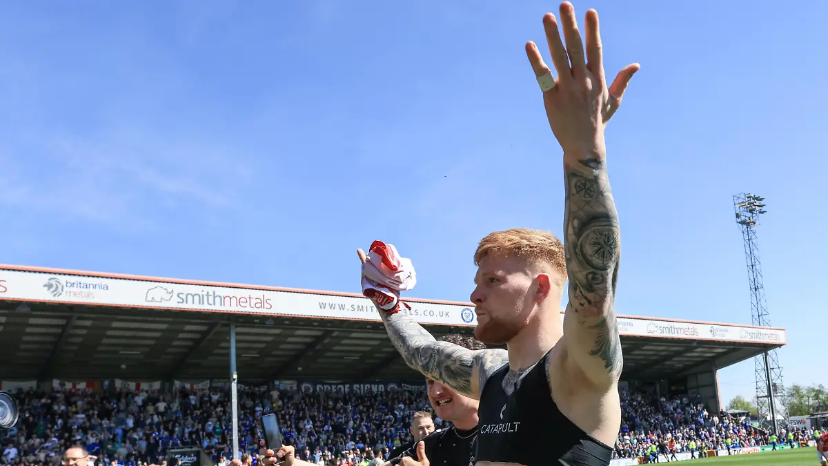 Josh-Stones-of-York-City-celebrates-after-scoring-to-make-it-1-1-during-the-Enterprise-National-League-match-between-Rochdale-and-York-City-at-Spotland-Stadium-in-Rochdale-United-Kingdom-on-April-25-2026