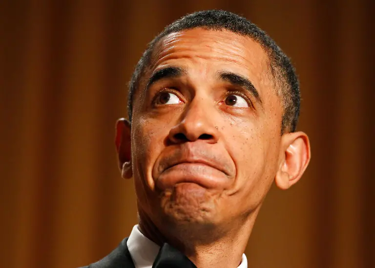 President-Barack-Obama-makes-a-face-as-they-show-his-video-during-his-speech-at-the-White-House-Correspondents-Association-Dinner-in-Washington-Saturday-April-30-2011