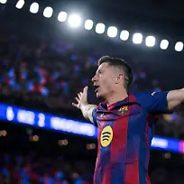 Robert-Lewandowski-of-FC-Barcelona-celebrates-after-scoring-a-goal-during-the-UEFA-Champions-League-round-of-16-match-between-FC-Barcelona-and-Newcastle-United-FC-at-Spotify-Camp-Nou-Stadium-in-Barcelona-Spain-on-March-18-2026