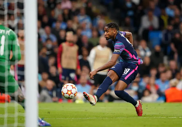 Manchester-City-v-RB-Leipzig-UEFA-Champions-League-Group-A-Etihad-Stadium-RB-Leipzig-s-Christopher-Nkunku-scores-their-side-s-third-goal-of-the-game-competing-a-hat-trick-during-the-UEFA-Champions-League-Group-A-match-at-the-Etihad-Stadium-Manchester-Picture-date-Wednesday-September-15-2021-See-PA-story-SOCCER-Man-City-Photo-credit-should-read-Zac-Goodwin-PA-Wire-RESTRICTIONS-Use-subject-to-restrictions-Editorial-use-only-no-commercial-use-without-prior-consent-from-rights-holder