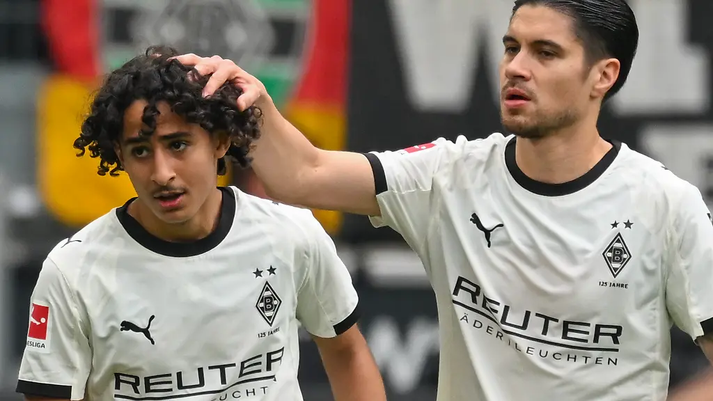 Wael-Mohya-Moenchengladbach-36-jubelt-nach-dem-Tor-zum-1-0-mit-Kevin-Diks-Moenchengladbach-4-04-04-2026-Fussball-Borussia-Moenchengladbach-vs-1