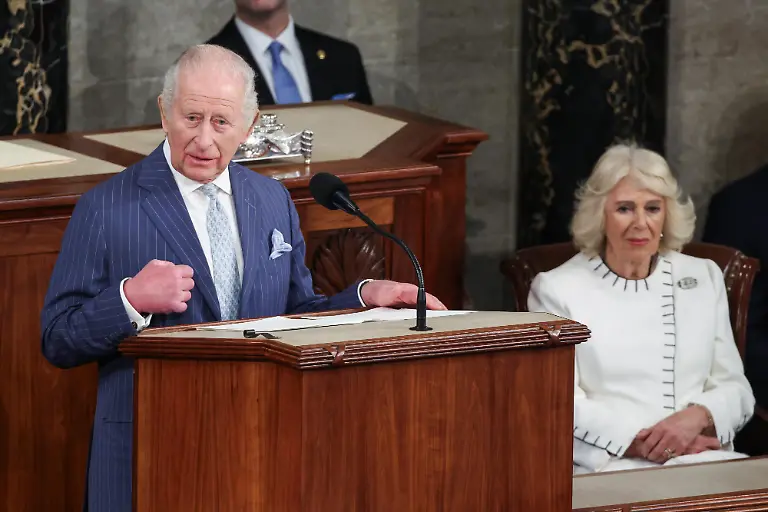 Queen-Camilla-Right-listens-as-King-Charles-III-addresses-a-joint-session-of-the-U-S-Congress-at-the-U-S-Capitol-in-Washington-D-C-on-April-28-2026-Queen-King-Charles-III-is-the-first-sitting-British-monarch-to-speak-before-a-joint-session-of-Congress