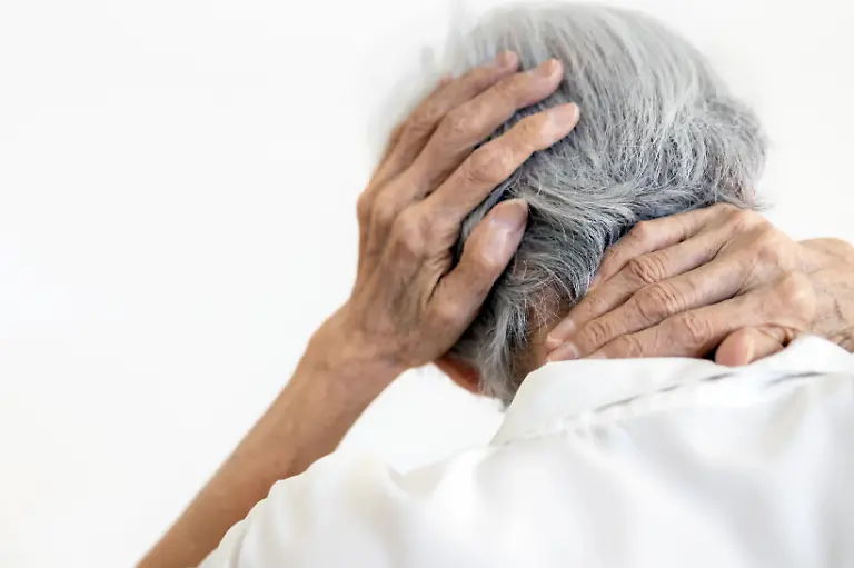 Asian-senior-woman-suffering-from-scruff-pain-occipital-bone-stiffness-neck-elderly-female-with-painful-in-the-nape-of-the-neck-and-headache-infectious-disease-or-symptoms-of-meningitis-brain-tumor-model-released