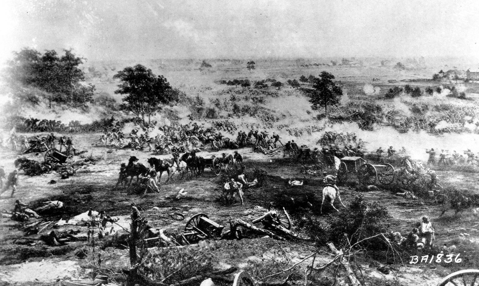 Die Schlacht von Gettysburg gilt als wichtiger Wendepunkt im amerikanischen Bürgerkrieg. Drei Tage lang, vom 1. bis zum 3. Juli 1863, kämpfte Südstaaten-General Robert Lee für die Konföderierten gegen die Unionsarmee der Nordstaaten. Über 5000 Soldaten starben, mehr als 40.000 wurden verletzt. 