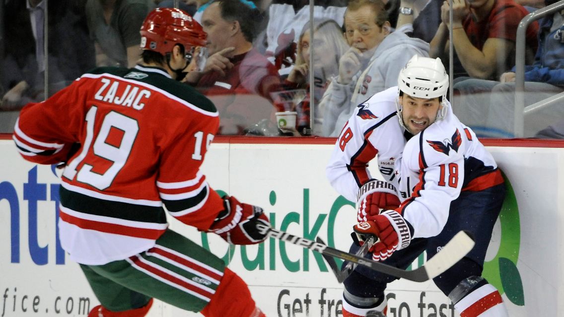 Marco Sturm im Einsatz für die Washinton Capitals. Seit Februar spielt er für den Hauptstadtklub.