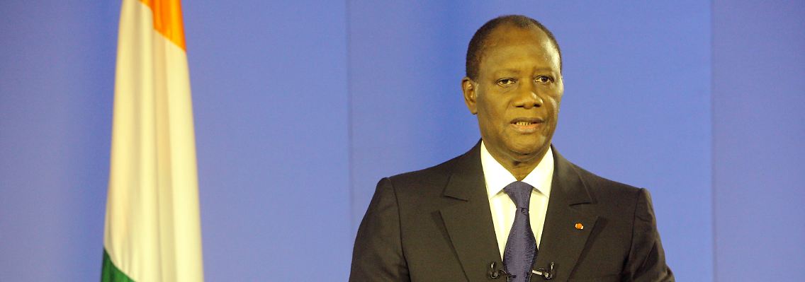 Ouattara muss das Land auf dem Weg in einen Bürgerkrieg stoppen.