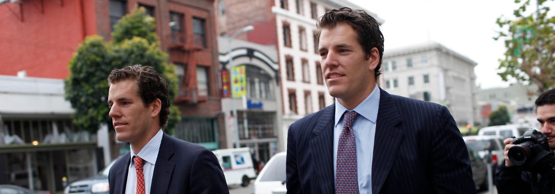 Cameron und Tyler Winklevoss hatten vor zwei Jahren bereits einen Vergleich mit Facebook erzielt.
