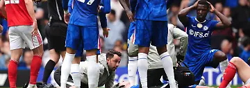 Chelsea-v-Nottingham-Forest-Premier-League-Stamford-Bridge-Chelsea-s-Jesse-Derry-is-treated-by-medical-staff-after-a-clash-of-heads-with-Nottingham-Forest-s-Zach-Abbott-during-the-Premier-League-match-at-Stamford-Bridge-London-Picture-date-Monday-May-4-2026-Photo-credit-should-read-John-Walton-PA-Wire-RESTRICTIONS-EDITORIAL-USE-ONLY-No-use-with-unauthorised-audio-video-data-fixture-lists-club-league-logos-or-live-services-Online-in-match-use-limited-to-120-images-no-video-emulation-No-use-in-betting-games-or-single-club-league-player-publications