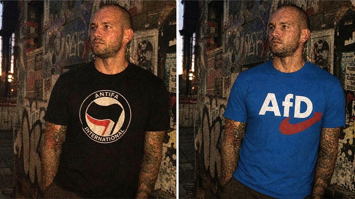 Typische KI-MerkmaleFake-Fotos sollen Leipzig-Attentäter in Antifa- und AfD-Kontext zeigen