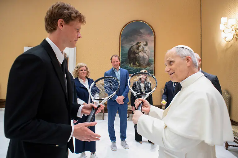 Italy-s-Jannik-Sinner-left-shares-a-light-moment-with-Pope-Leo-XIV-on-the-occasion-of-their-meeting-at-the-Vatican-Wednesday-May-14-2025