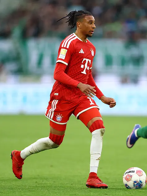 Soccer-Football-Bundesliga-VfL-Wolfsburg-v-Bayern-Munich-Volkswagen-Arena-Wolfsburg-Germany-May-9-2026-Bayern-Munich-s-Michael-Olise-in-action-with-VfL-Wolfsburg-s-Christian-Eriksen-REUTERS-Lisi-Niesner-DFL-REGULATIONS-PROHIBIT-ANY-USE-OF-PHOTOGRAPHS-AS-IMAGE-SEQUENCES-AND-OR-QUASI-VIDEO