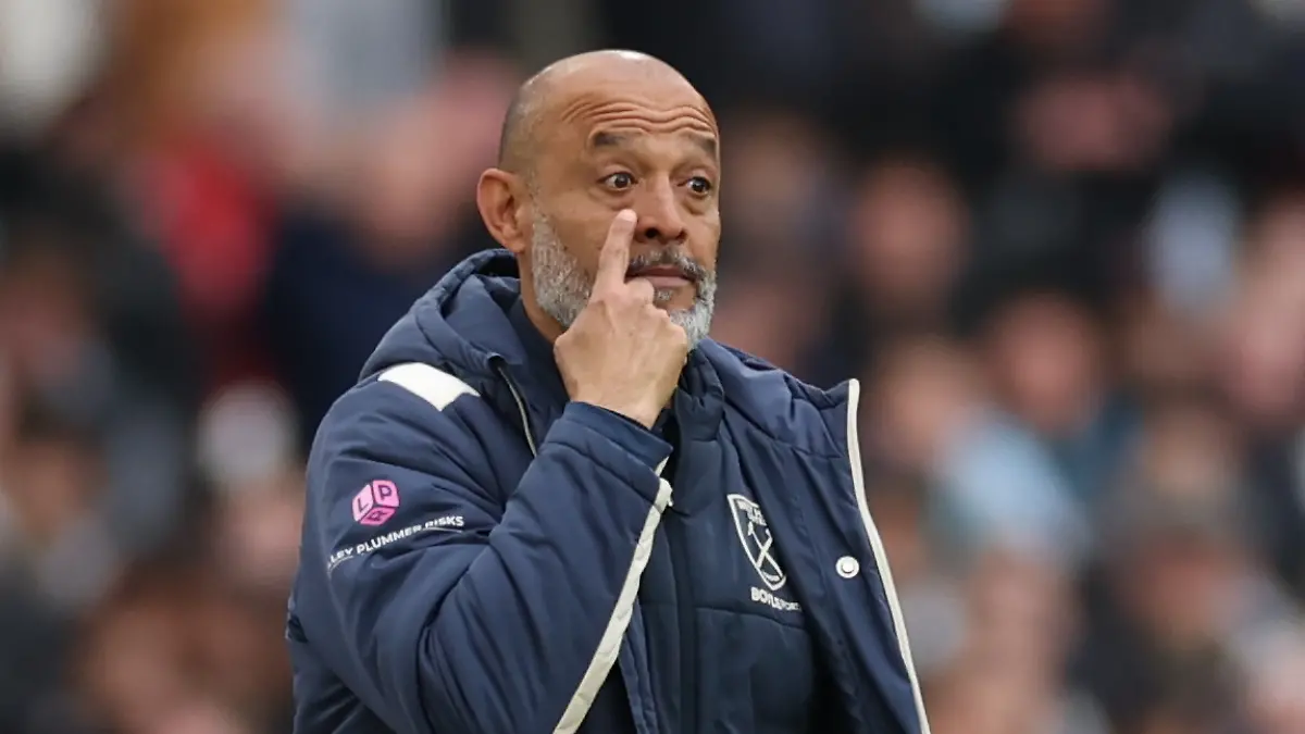 West-Ham-s-head-coach-Nuno-Espirito-Santo-reacts-during-the-Premier-League-soccer-match-between-West-Ham-and-Arsenal-in-London-Sunday-May-10-2026