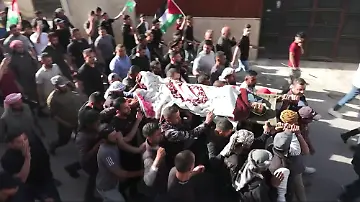 Funeral of West Bank teen Palestinians say killed by Israeli fire