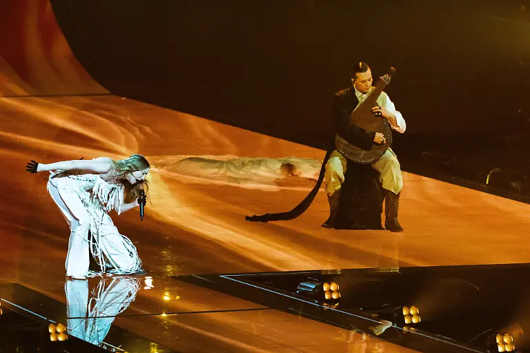 Eurovision-Song-Contest-2025-Second-Semi-Final-14-05-2026-VIENNA-AUSTRIA-14-MAY-2026-Image-shows-Ukraine-artist-LELEKA-for-Ukraine-performing-the-song-Ridnym-during-Eurovision-Song-Contest-2025-Second-Semi-Final-at-Wiener-Stadthalle-on-14-05-2026-in-Vienna-Austria