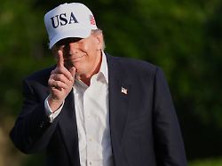 President Donald Trump Walks Across The South Lawn Of The White House Friday May 15 2026 In Washington On Return From Beijing Where He Met With China S President Xi Jinping