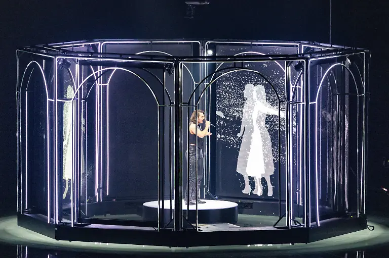 Eurovision-Song-Contest-2025-Second-Semi-Final-14-05-2026-VIENNA-AUSTRIA-14-MAY-2026-Image-shows-Malta-artist-AIDAN-for-Malta-performing-the-song-Bella-during-Eurovision-Song-Contest-2025-Second-Semi-Final-at-Wiener-Stadthalle-on-14-05-2026-in-Vienna-Austria