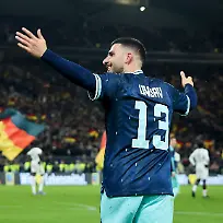 Fussball-Maenner-Laenderspiele-Deutschland-Ghana-MHPArena-Deniz-Undav-Deutschland-feiert-sein-Tor-zum-2-1