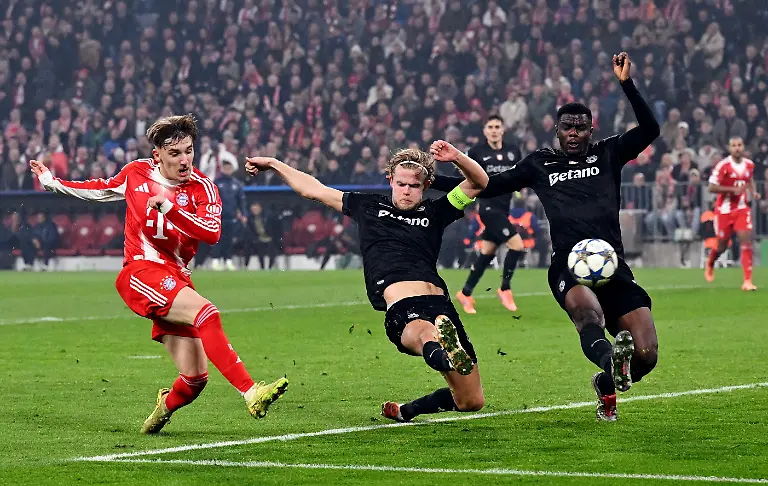 Soccer-Football-UEFA-Champions-League-Bayern-Munich-v-Sporting-CP-Allianz-Arena-Munich-Germany-December-9-2025-Bayern-Munich-s-Lennart-Karl-scores-their-second-goal-REUTERS-Angelika-Warmuth-TPX-IMAGES-OF-THE-DAY