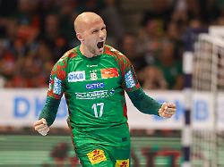 21 05 2026 Sachsen Anhalt Magdeburg Handball Maenner Bundesliga SC Magdeburg SG Flensburg Handewitt 30 Spieltag GETEC Arena Tim Hornke SC Magdeburg Reagiert