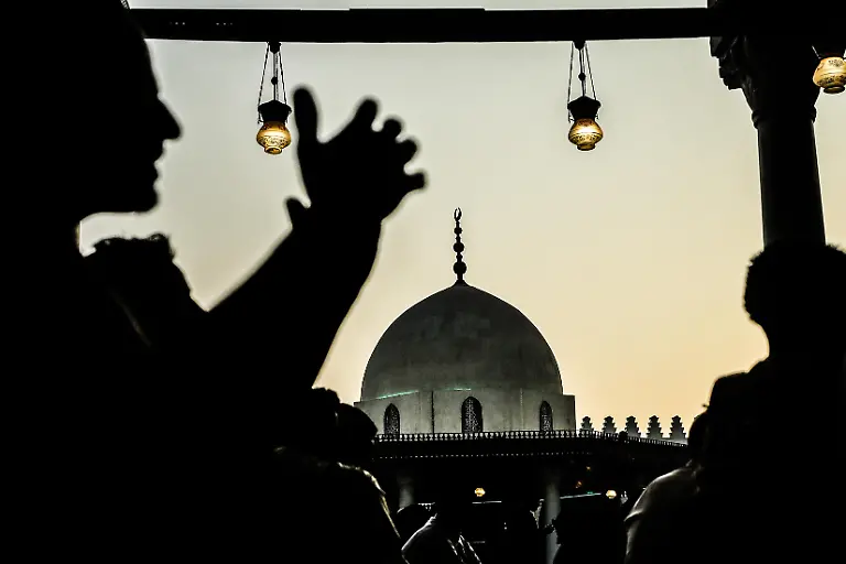 CAIRO-EGYPT-JUNE-06-Muslims-gather-to-perform-Eid-al-Adha-prayer-at-the-Amr-ibn-al-As-Mosque-in-Cairo-Egypt-on-June-06-2025