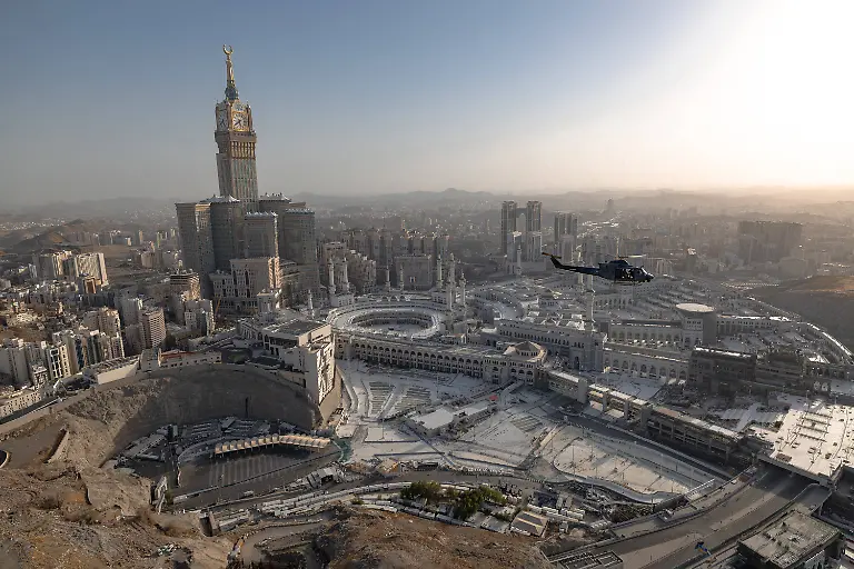 General-views-of-the-Grand-Mosque-the-Mina-area-and-Mount-Arafat-city-of-Mecca-on-June-4-2025-ahead-of-the-annual-Hajj-pilgrimage