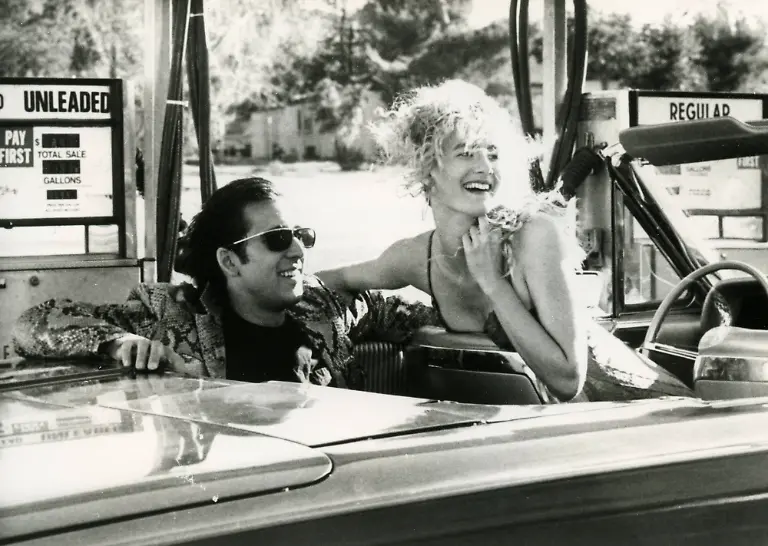 American-actor-Nicholas-Cage-and-actress-Laura-Dern-in-the-movie-Wild-at-Heart-USA-1990-PUBLICATIONxNOTxINxITA