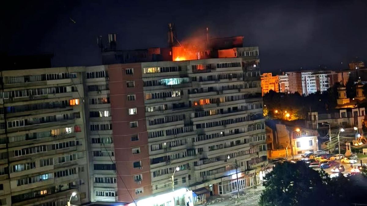 Russian drone hits residential building: Romania demands drone defense ...