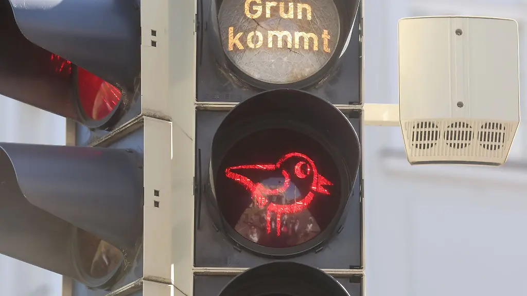 Ist-der-rote-Spatz-zu-sehen-sollten-Fussgaenger-stehen-bleiben