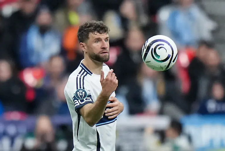 Vancouver-Whitecaps-Thomas-Muller-tosses-the-ball-to-midfield-after-the-Seattle-Sounders-scored-their-second-goal-during-the-second-half-of-a-CONCACAF-Champions-Cup-soccer-match-in-Vancouver-on-Thursday-March-12-2026
