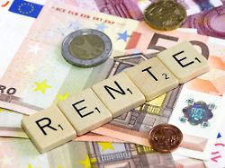 Rente German Word Rente On Banknotes And Change Copyright XZoonar