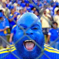 WILLEMSTAD-An-ecstatic-football-fan-during-the-friendly-international-match-Laenderspiel-Nationalmannschaft-between-Curacao-and-Aruba-at-the-Ergilio-Hato-Stadium-In-the-run-up-to-the-World-Cup-in-the-United-States-Canada-and-Mexico-Curacao-won-its-farewell-match-in-Willemstad-4-0-against-Aruba-RAMSAY-SOEMANTA-ANP-xVIxANPxSportx-xxANPxIVx-560351543-originalFilename-560351543