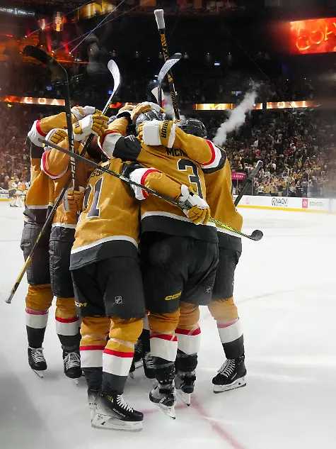 Jun-6-2026-Las-Vegas-Nevada-USA-Vegas-Golden-Knights-defenseman-Shea-Theodore-27-celebrates-with-teammates-after-scoring-a-goal-against-the-Carolina-Hurricanes-during-the-second-overtime-in-game-three-of-the-2026-Stanley-Cup-Final-at-T-Mobile-Arena-Mandatory-Credit-Stephen-R
