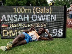 "Kein One-Hit-Wonder": Gebremster Sprinter Ansah knackt eige