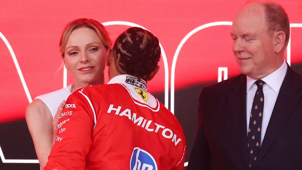 Lewis-Hamilton-of-Ferrari-Princess-Charlene-of-Monaco-and-Prince-Albert-II-of-Monaco-on-the-podium-after-Formula-1-Monaco-Grand-Prix-at-the-Circuit-de-Monaco-in-Monte-Carlo-on-June-7th-2026