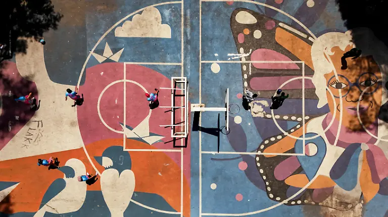 A-drone-view-shows-a-painted-football-pitch-in-the-Tlatelolco-housing-complex-where-matches-are-held-by-the-Sharks-group-to-promote-sport-within-the-LGBTQA-community-in-Mexico-City-Mexico-April-18-2026-REUTERS-Raquel-Cunha-SEARCH-CUNHA-MEXICO-SOCCER-FOR-THIS-STORY-SEARCH-WIDER-IMAGE-FOR-ALL-STORIES