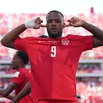 Canada-s-Cyle-Larin-9-celebrates-after-scoring-his-sides-first-goal-of-the-game-in-the-second-half-of-the-World-Cup-Group-B-soccer-match-between-Canada-and-Bosnia-Friday-June-12-2026-in-Toronto