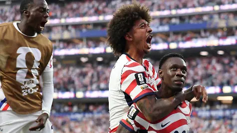 260613-LOS-ANGELES-June-13-2026-Folarin-Balogun-R-of-the-United-States-celebrates-scoring-his-second-goal-during-the-group-D-match-between-the-United-States-and-Paraguay-at-the-2026-FIFA-World-Cup-WM-Weltmeisterschaft-Fussball-at-Los-Angeles-Stadium-in-Los-Angeles-the-United-States-June-12-2026-SPU-S