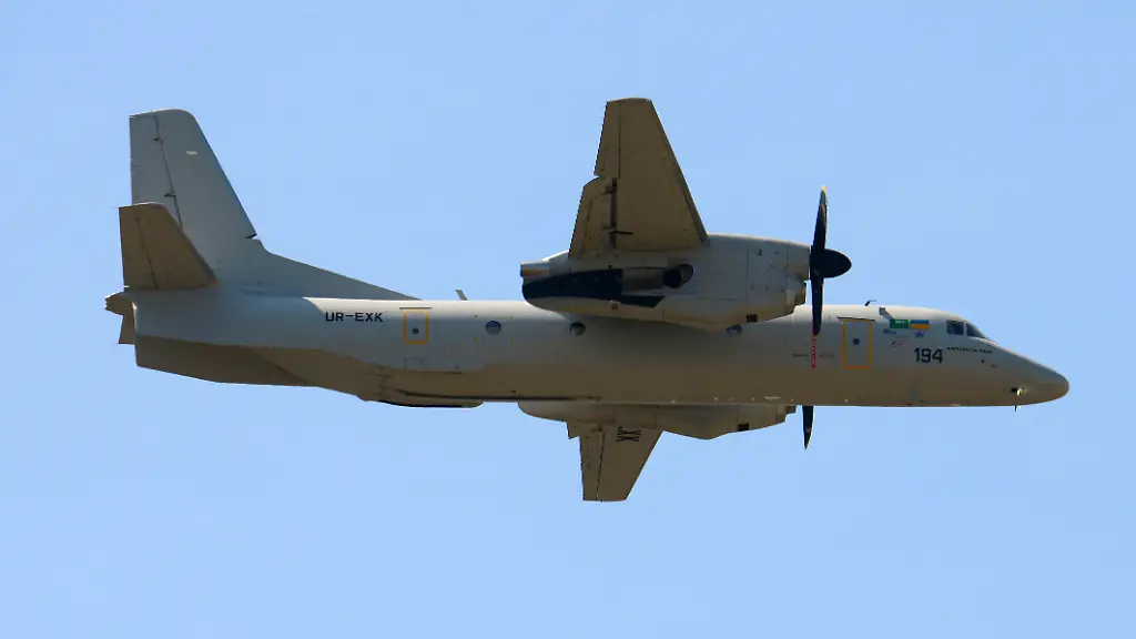 LE-BOURGET-FRANCE-JUNE-19-An-Antonov-AN132-aircraft-performs-a-flying-display-on-the-opening-day-of-the-52nd-International-Paris-Air-Show-at-Le-Bourget-on-June-19-2017-in-Le-Bourget-France-The-Air-Show-is-the-world-s-largest-aviation-and-space-industry-exhibition-and-takes-place-at-Le-Bourget-airport-June-19-25-France