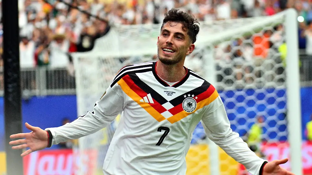 FIFA-World-Cup-WM-Weltmeisterschaft-Fussball-2026-Group-E-Germany-vs-Curacao-Kai-Havertz-of-Germany-celebrates-scoring-the-7-1-during-the-FIFA-World-Cup-2026-group-stage-match-Germany-against-Curacao-in-Houston-USA-14-June-2026