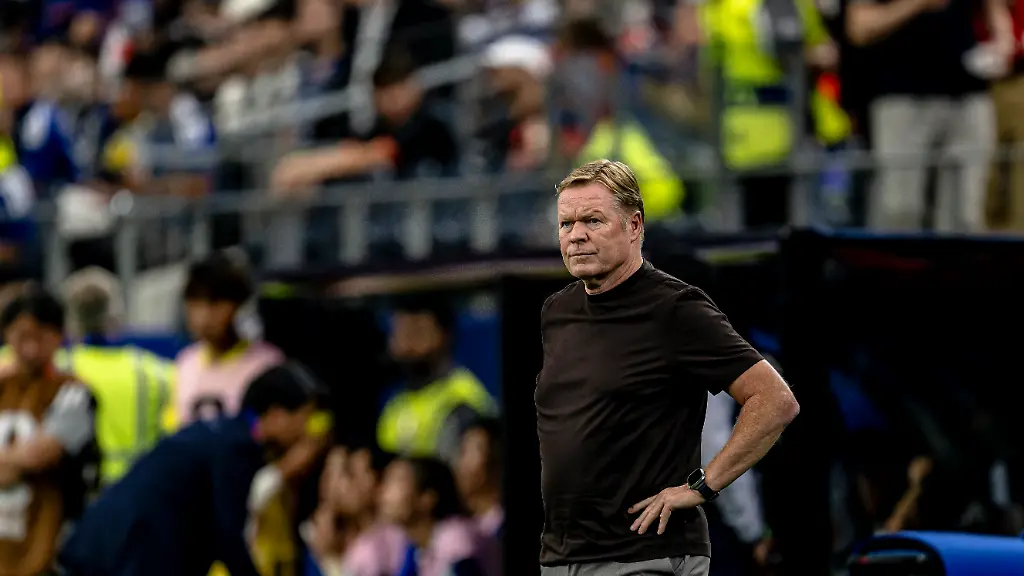 DALLAS-National-coach-Ronald-Koeman-of-the-Netherlands-during-the-Netherlands-vs-Japan-match-at-the-2026-World-Cup-at-AT-T-Stadium-on-June-14-2026-in-Dallas-United-States