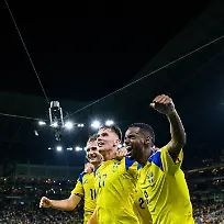 260614-Benjamin-Nygren-Viktor-Gyoekeres-Alexander-Bernhardsson-and-Alexander-Isak-of-Sweden-celebrate-after-scoring-3-1-during-the-FIFA-World-Cup-WM-Weltmeisterschaft-Fussball-2026-football-match-between-Sweden-and-Tunisia-on-June-14-2026-in-Monterrey