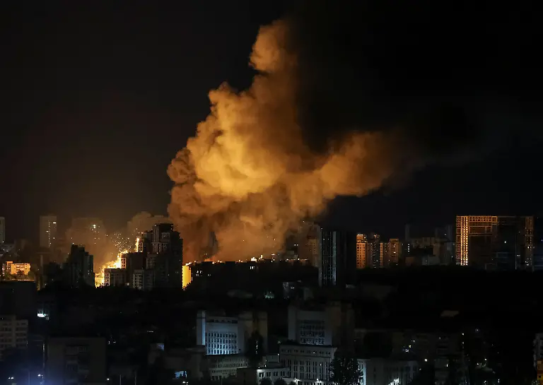 An-explosion-in-the-city-during-a-Russian-missile-and-drone-strike-amid-Russia-s-attack-on-Ukraine-in-Kyiv-Ukraine-June-15-2026
